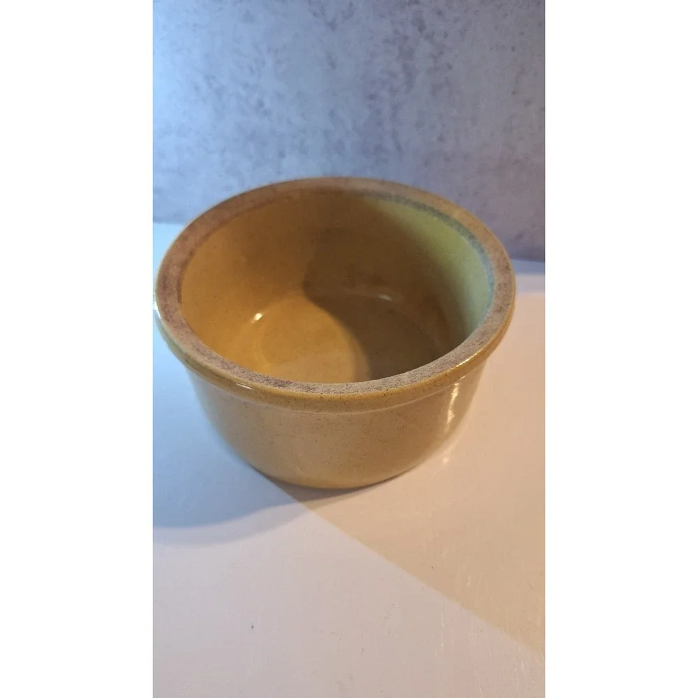 Robinson Ransbottom Kitty Stoneware Cat Bowl Vintage Pottery Pet Feeder USA